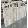 European Oak Swan Neck Cottage Style Driveway Gates | Buy Online from the Experts at UK Timber