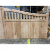 European Oak Swan Neck Cottage Style Driveway Gates | Buy Online from the Experts at UK Timber