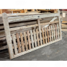 European Oak Half Paled 5 Bar Gate & Pedestrian Combo | Buy Online from the Experts at UK Timber