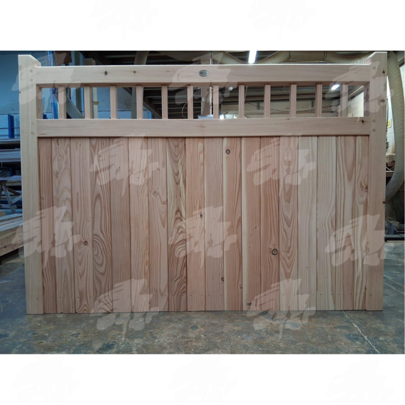 Pair of British Douglas Fir Flat Top Cottage Style Driveway Gates | Buy Online from the Experts at UK Timber