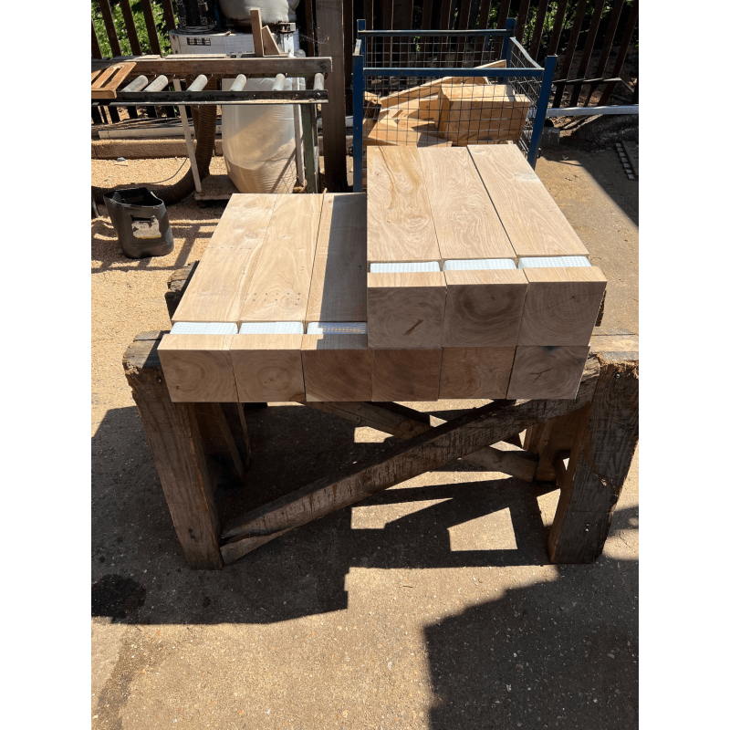 Sawn European Oak Bollard - 250 x 250