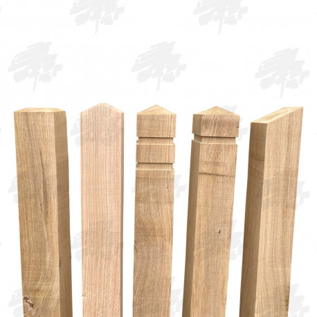 Planed All Round European Oak Bollard - 100 x 100