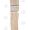 Planed All Round European Oak Bollard - 100 x 100