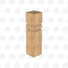 Planed All Round European Oak Bollard - 125 x 125
