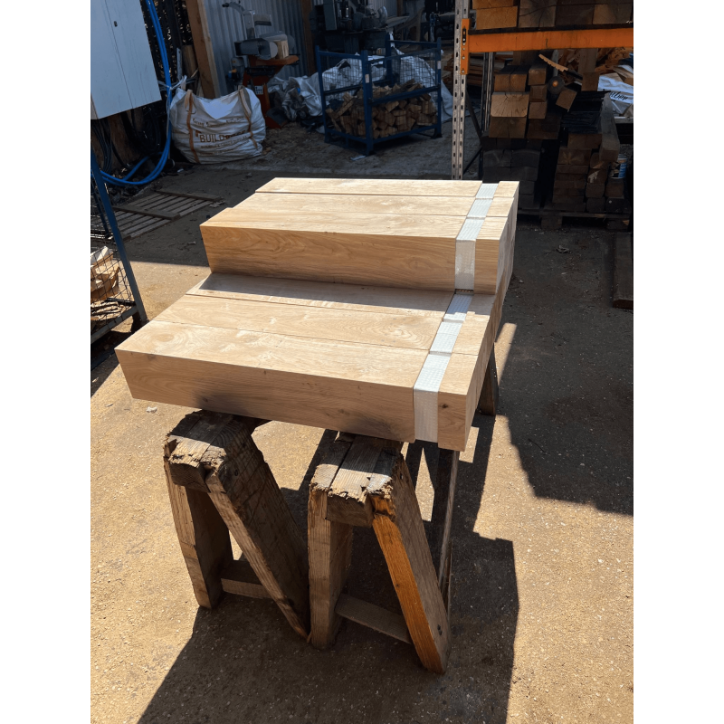 Planed All Round European Oak Bollard - 150 x 150