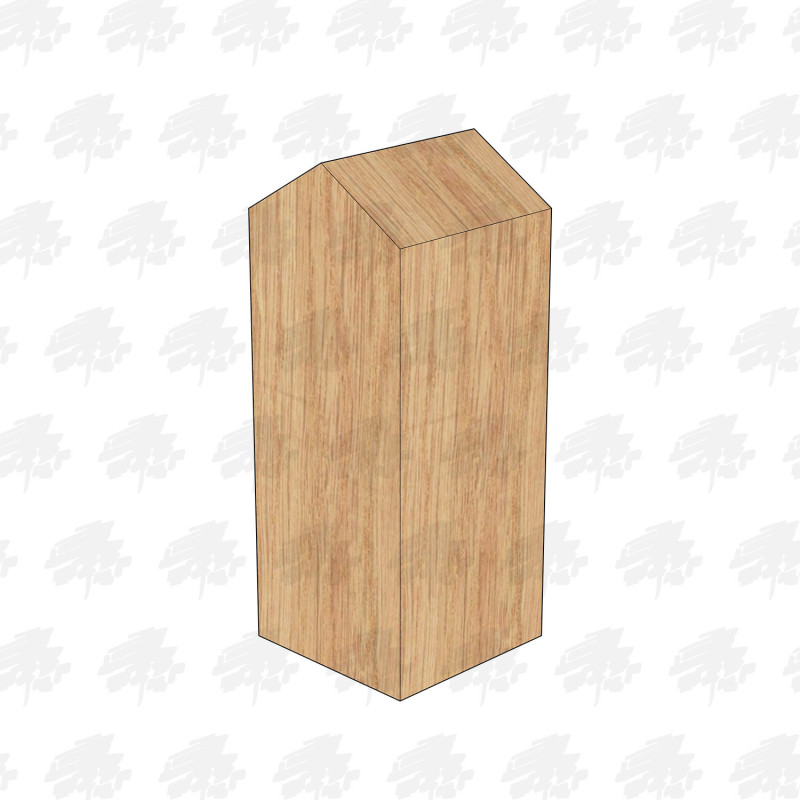 Planed All Round European Oak Bollard - 200 x 200