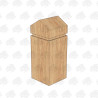 Planed All Round European Oak Bollard - 200 x 200