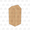 Planed All Round European Oak Bollard - 225 x 225