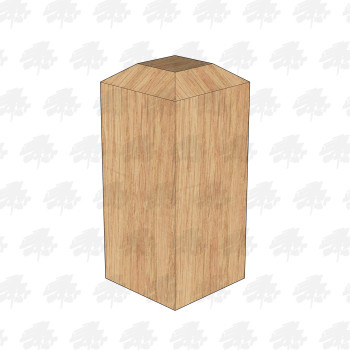 Planed All Round European Oak Bollard - 225 x 225 | Buy Timber Bollards online from the Experts at UK Timber