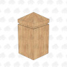 Planed All Round European Oak Bollard - 250 x 250
