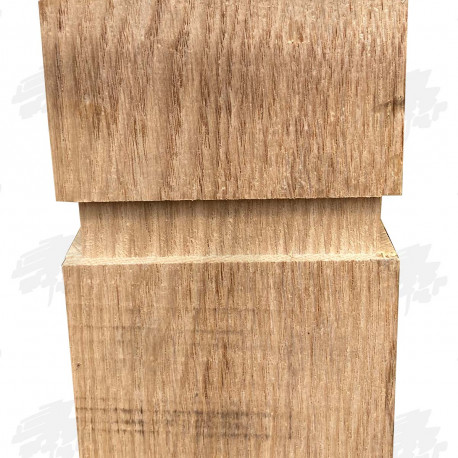 PAR and Chamfered European Oak Bollard - 100 x 100