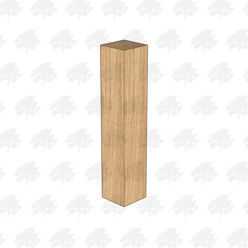 PAR and Chamfered European Oak Bollard - 100 x 100