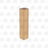 PAR and Chamfered European Oak Bollard - 100 x 100