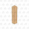 PAR and Chamfered European Oak Bollard - 100 x 100