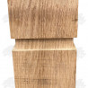 PAR and Chamfered European Oak Bollard - 125 x 125