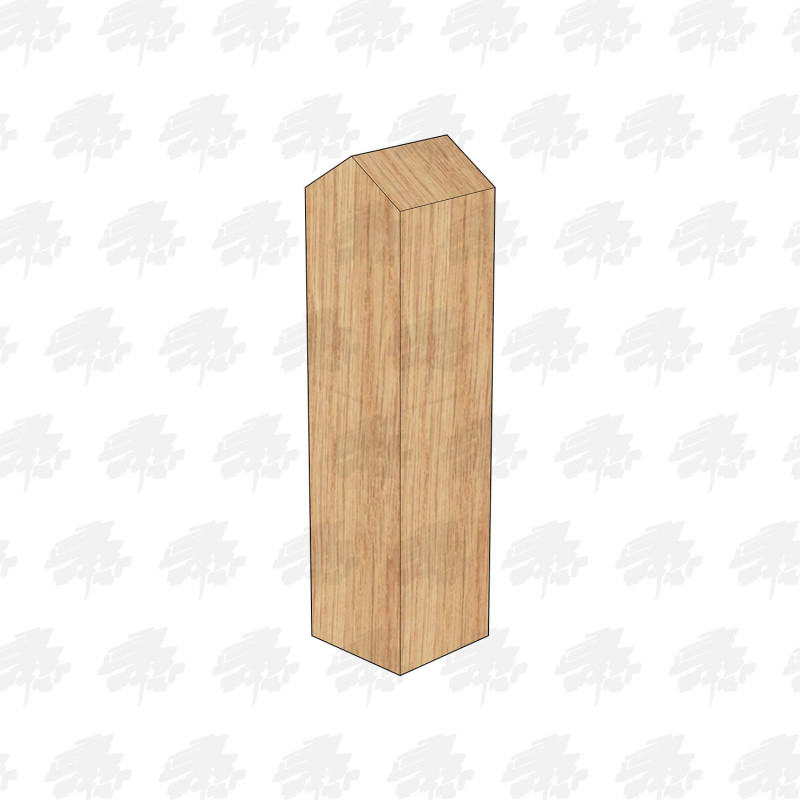 PAR and Chamfered European Oak Bollard - 125 x 125