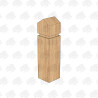 PAR and Chamfered European Oak Bollard - 125 x 125