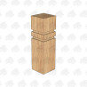 PAR and Chamfered European Oak Bollard - 150 x 150