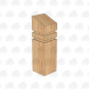 PAR and Chamfered European Oak Bollard - 150 x 150