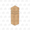 PAR and Chamfered European Oak Bollard - 150 x 150