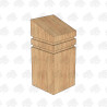 PAR and Chamfered European Oak Bollard - 225 x 225
