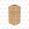 PAR and Chamfered European Oak Bollard - 225 x 225