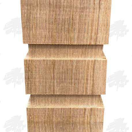 PAR and Chamfered European Oak Bollard - 250 x 250