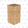 PAR and Chamfered European Oak Bollard - 250 x 250