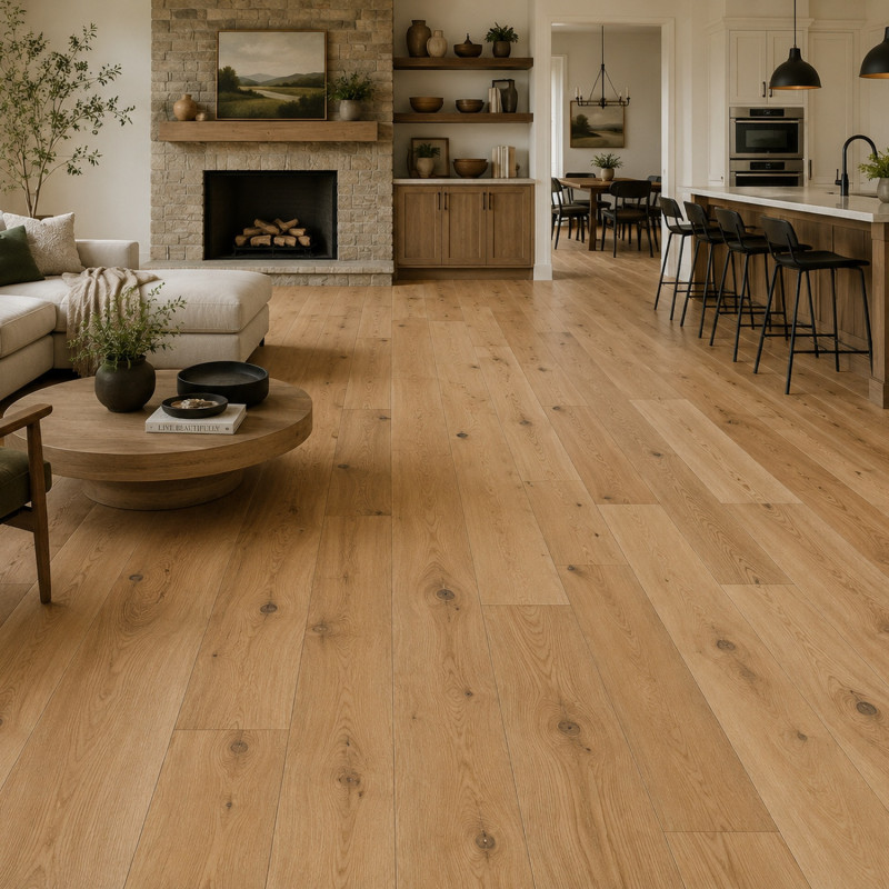 American Oak Mixed Width Flooring | Buy European Oak Flooring Online from the Experts at UK Timber