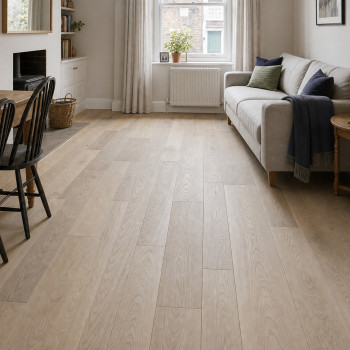 Mixed Width Solid Ash Wood Flooring