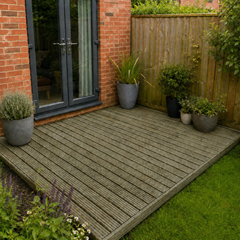 Presura Premium Pressure Treated Nordic Redwood Decking | Buy Decking Boards Online from the Experts at UK Timber