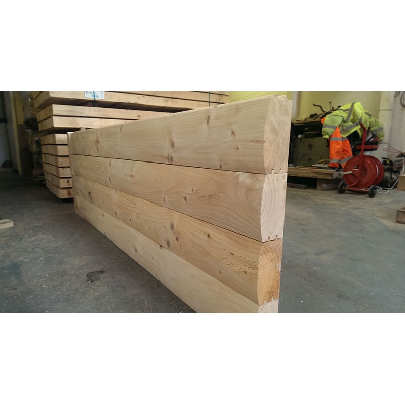 Douglas Fir Super Heavy Log Lap Railway Sleepers | Buy Contemporary Landscaping Online from the Experts at UK Timber