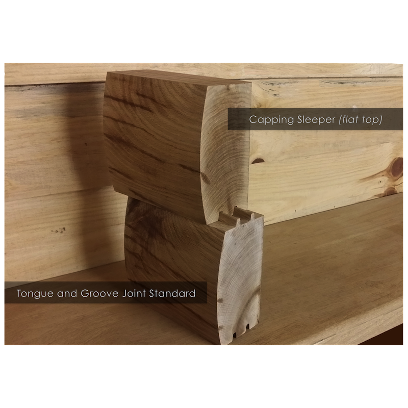 Douglas Fir Super Heavy Log Lap Railway Sleepers | Buy Contemporary Landscaping Online from the Experts at UK Timber