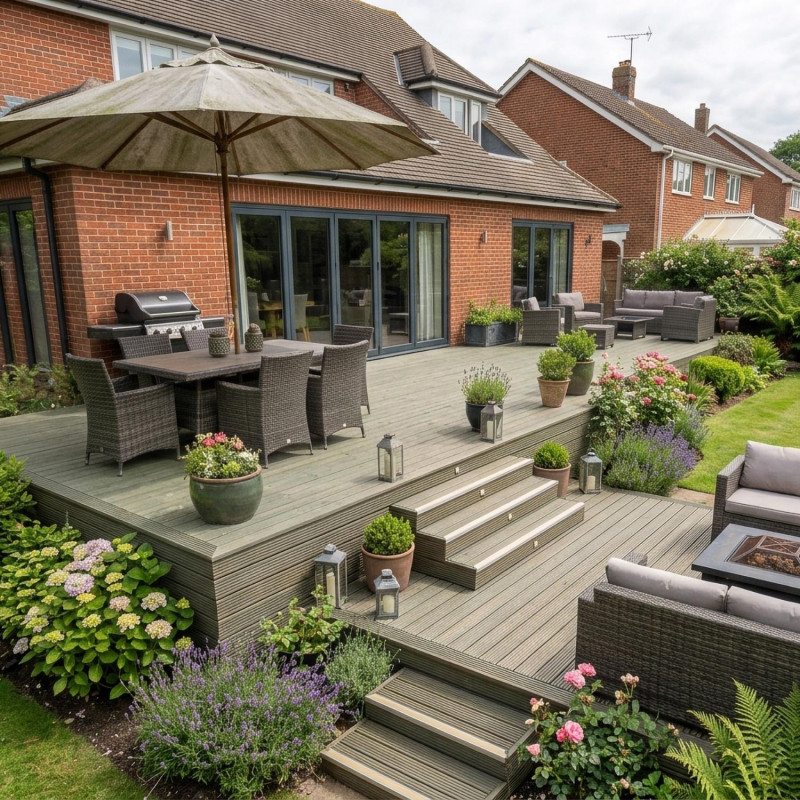Presura Premium Pressure Treated Nordic Redwood Decking | Buy Decking Boards Online from the Experts at UK Timber