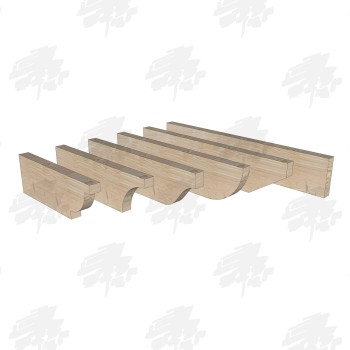 British Larch/Douglas Fir Softwood Pergola Rafter Bearers - 200mm x 75m| Buy Pergola Components Online from the Experts at UK Ti