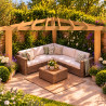 EasyFit Heavy Duty British Douglas Fir Softwood Corner Pergola Kit | Buy Online from the specialists at UK Timber Limited