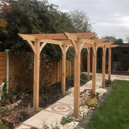 Green Treated Softwood Pergola Kits | Buy Ready Made Pergolas Kits online from the specialists at UK Timber Limited