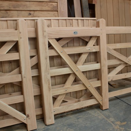 Oak Gates Hand Crafted by UK Timber in the Midlands by Professional Joiners