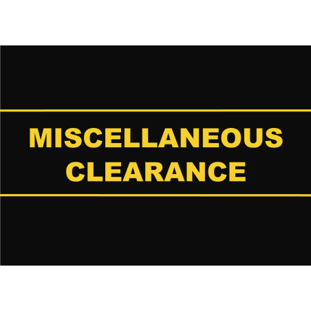 Miscellaneous Clearance