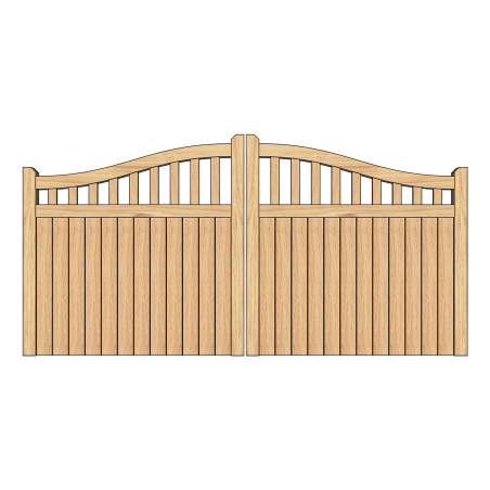 European Oak Handcrafted Driveway Gates |  Buy Handmade Driveway Gates Online from UK Timber