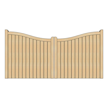 British Douglas Fir Handcrafted Driveway Gates | Buy Handmade Driveway Gates Online from UK Timber