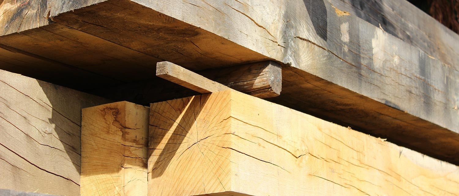 Air Dried Oak Beams
