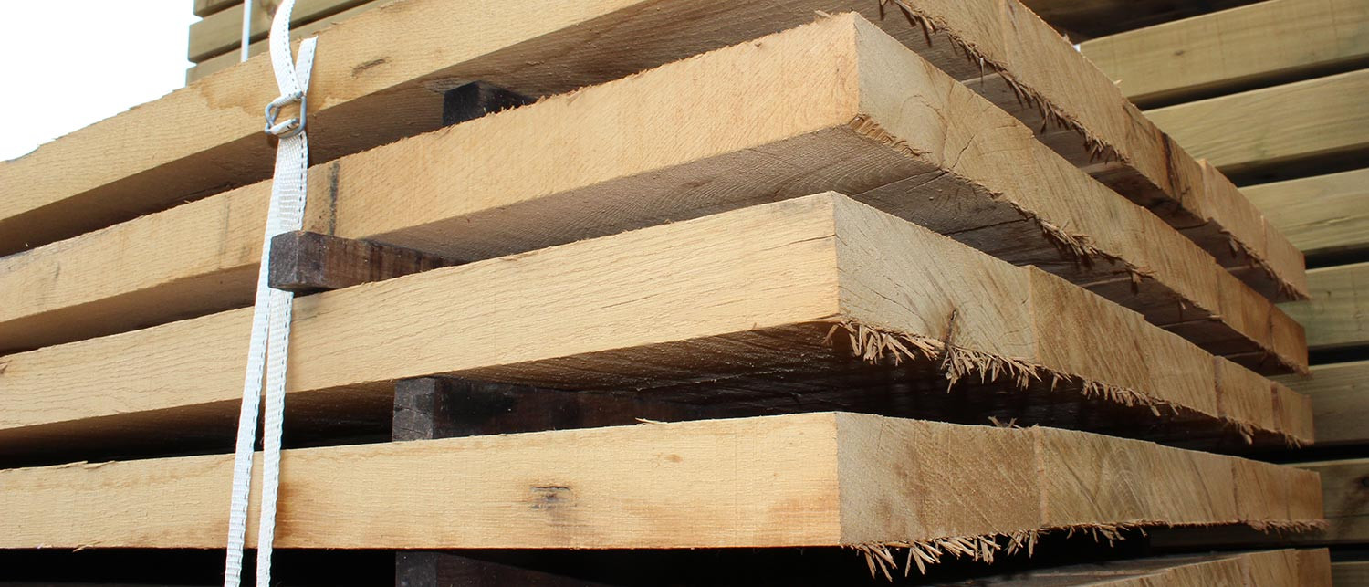 Rustic Landscaping Oak Beams