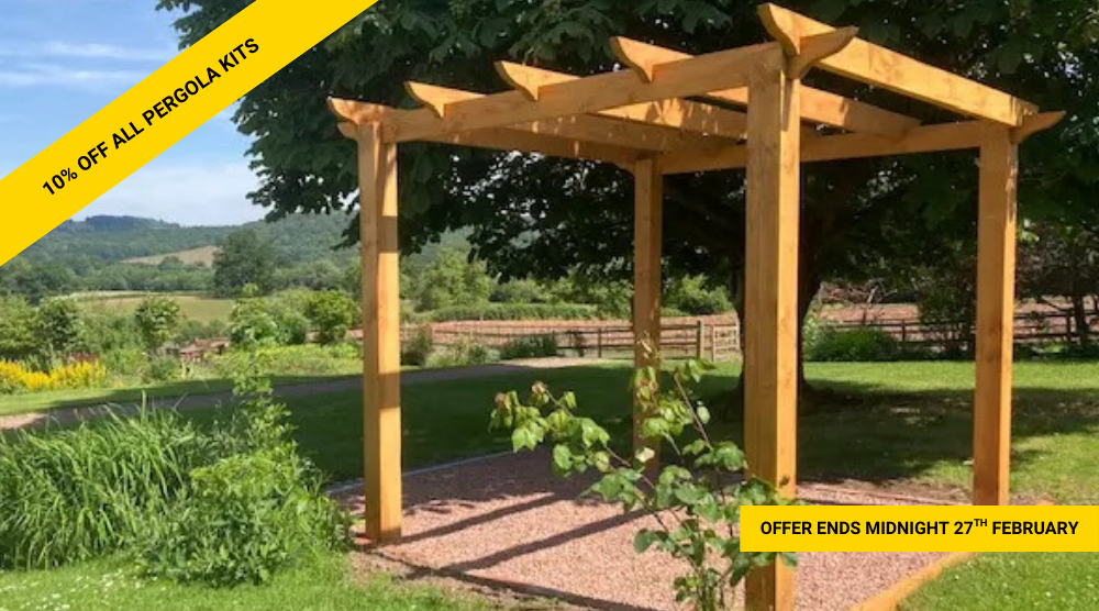 10% OFF PERGOLAS
