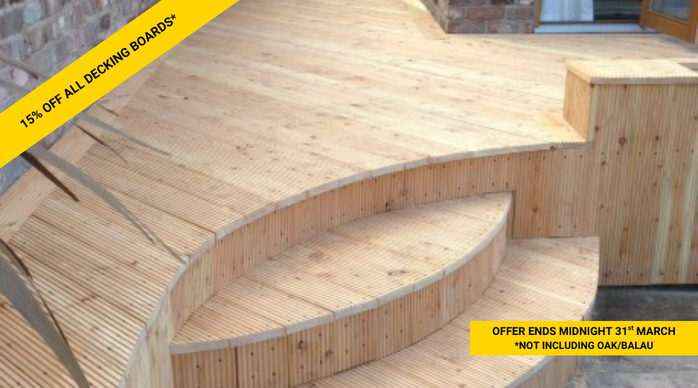 15 OFF DECKING BOARDS